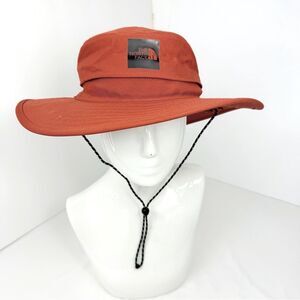 The North Face Orange 3" Brim Vented Drawstring Cord Outdoor Performance Hat